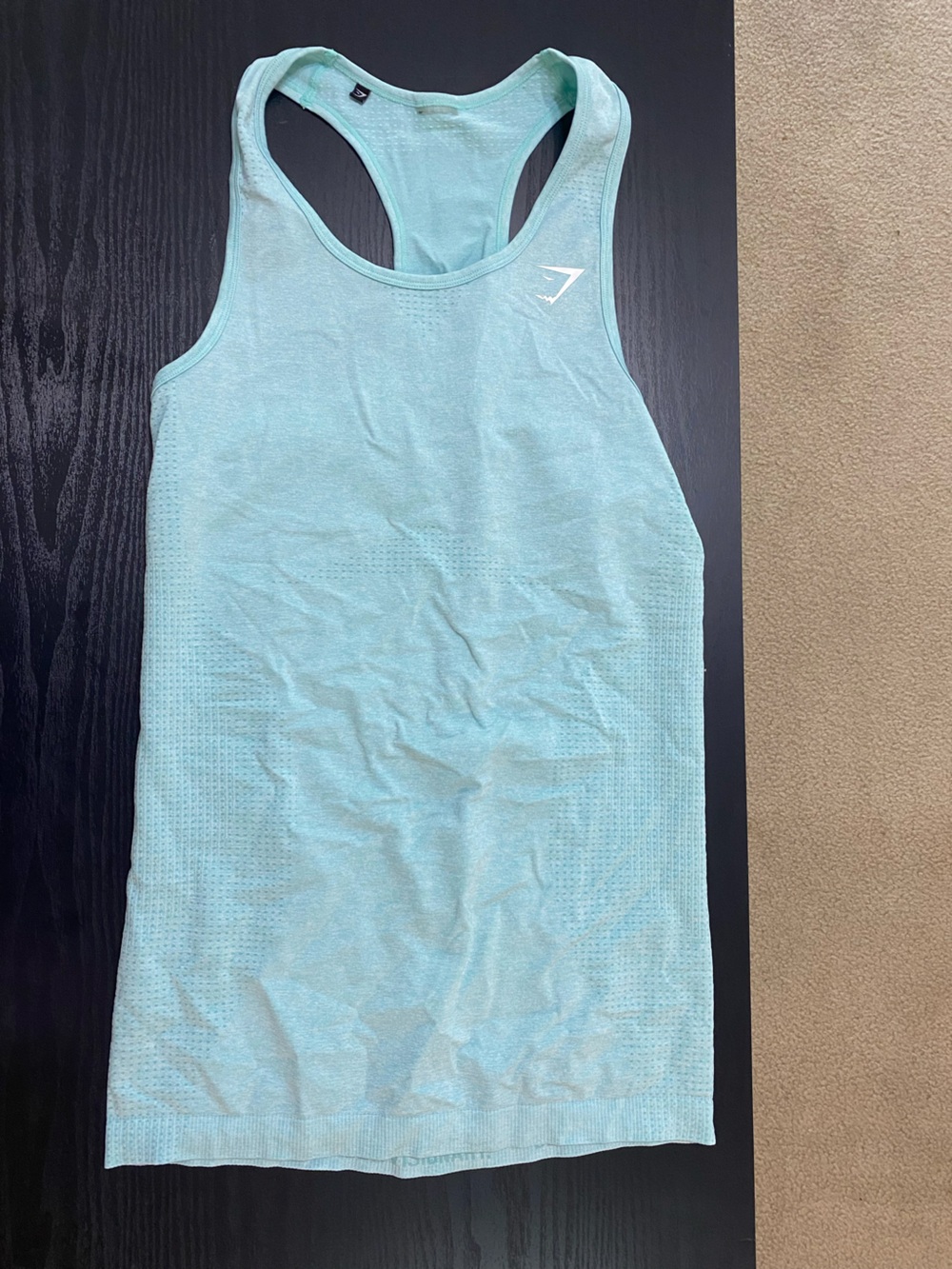 Gymshark Light Aqua Racer Tank Top